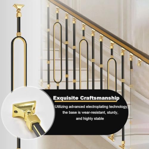 Balaustres de metal para escalera con diseño elegante y ejes de aleación de aluminio premium 4