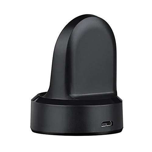 Kissmart Charger for Gear Sport, Replacement Charging Dock Cradle for Samsung Gear Sport SM-R600 Smart Watch (Black) - Thumbnail 3
