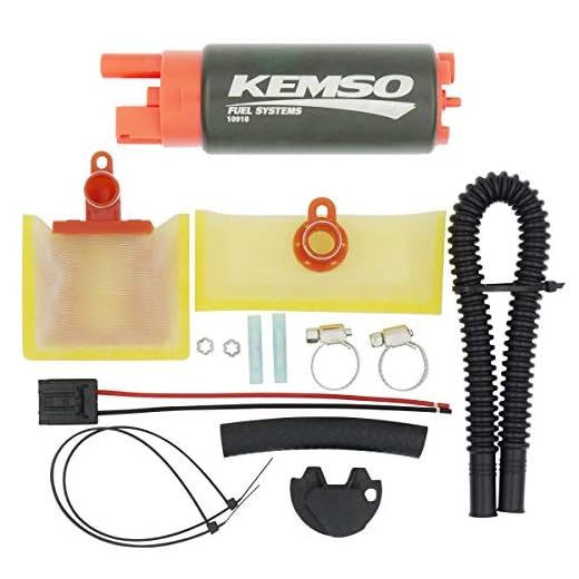 KEMSO 340LPH High Performance Fuel Pump, Replaces Walbro 255LPH GSS342, Upgrades for E8229 E2068 E8213 EFP382A
