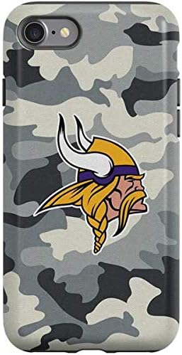 Skinit Pro Phone Case Compatible with iPhone SE (2nd & 3rd Gen) - Officially Licensed NFL Minnesota Vikings Double Vision Design