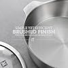 WAGENSTEIGER 4.18Quarts Stainless Steel Sauté pan Casserole Pot with Tempered Glass Lid, 3-Ply Construction with Aluminum Core, Stylish Design, Brushed Finish, Minimalist Design #3