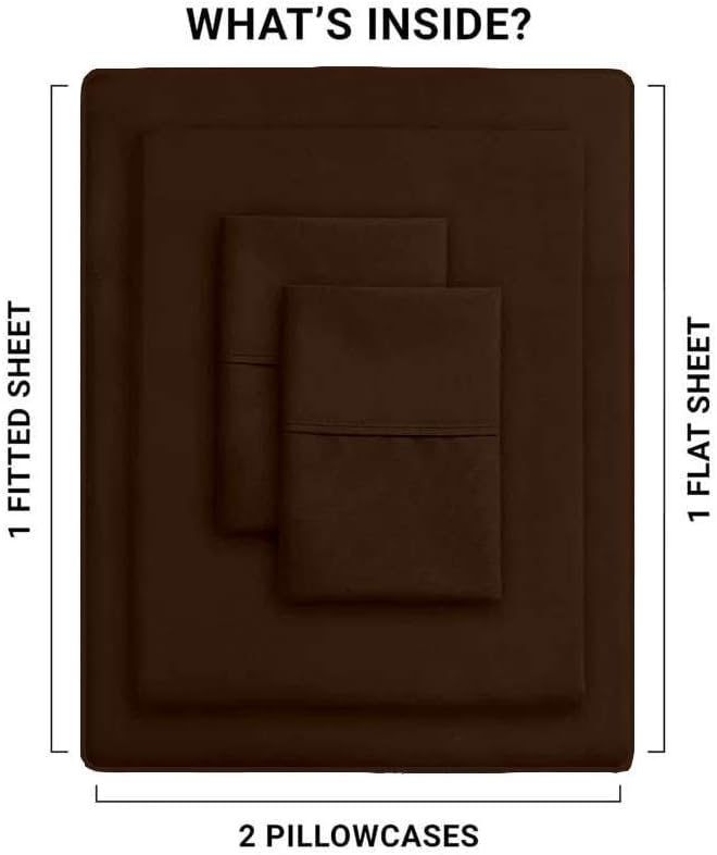 Miniatura 6 de SlumberWell Juego de sábanas de tamaño King divididas en la parte superior para camas ajustables, juegos de sábanas de media división King para