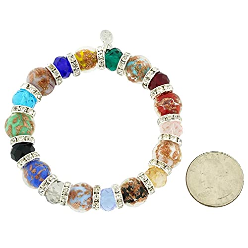 Glass Of Venice Murano Glass Symphony Stretch Bracelet - Multicolor4