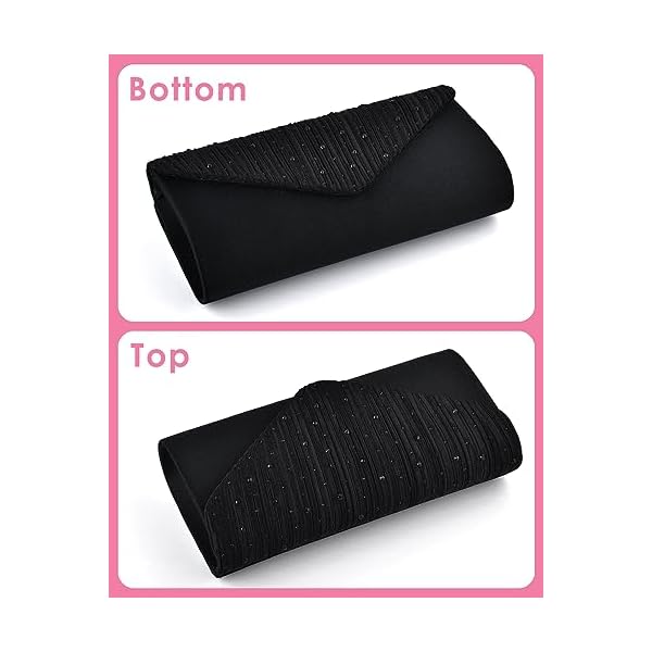 TINDTOP Clutch Purses for Women, Formal Evening Clutch Bags Shoulder Envelope Party Handbags Wedding Cocktail Prom Clutches - Image 7