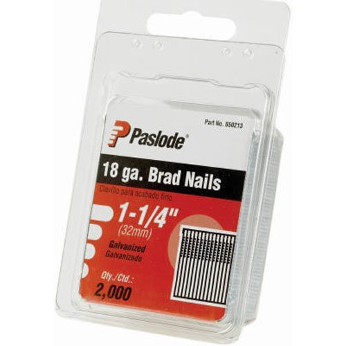Paslode 650213 18 Gauge 1-1/4-Inch Galvanized Brad Nail (2,000 per Box)