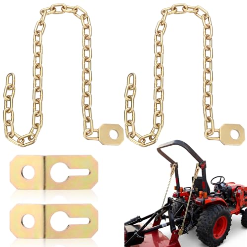 Otoolling 2set Mower Deck Height Stabilizer Kit Include Mounting Brackets and Chains Durable Replacement Mower Accessories Hardware Stabilizers for Maintaining Consistent Cutting Height Practical Tool