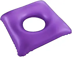 Bioflorence Almofada Casca De Ovo Quadrada Com Orifício Para Lesão No Cóccix E Hemorroidas