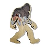 Thungeek Big Foot Hunting Forest Decor Cabin Clearance For Home & Office, Wooden Wall Art Decor Office Shelf Decorations, Sasquatch Statues Figurine Animals Shaped Collection Wildlife Gift