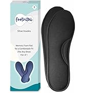 Footvital Memory Foam Shoe Insoles Comfortable Insoles Supports Heel & Arch Absorbs Foot Sweat & ...