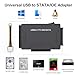 Hard Drive Reader USB 3.0 & Type C to SATA IDE Adapter, Internal Data Transfer Recovery Converter Kit with 12V/2A Power for 2.5