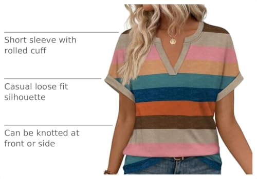 Image of WIHOLL Womens Blouses Spring Tops Short Sleeve Shirts Dressy Casual Summer Vacation Fashion Clothing 2026