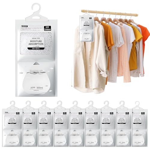 10 Pack Antihumedad Armarios, 230g Deshumidificador Armario, Bolsas Antihumedad Armarios Habitacion, Eliminar la Humedad para Armarios, Antimoho, Anti Humedad