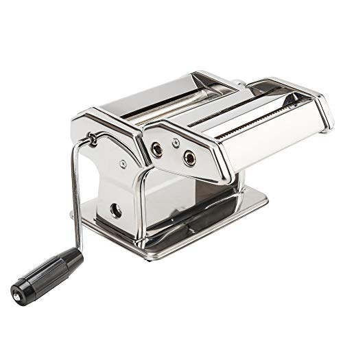 TANBURO Máquina de Pasta, Máquina de Cortador de Pasta de Acero Inoxidable, Máquina de Fideos para Cocina con Molde de Raviolis