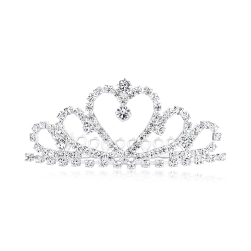 Lovelyshop Mini tiare cœur strass mariage mariée