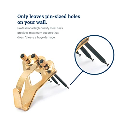 Picture Hang Solutions Earthquake Hangers 75 Lb - 10 Pack - Tremor Hanger - Earthquake Picture Hanging Hooks - Picture Hangers #TOP2