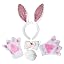 Bunny [ White - Pink Sequins Ear ]
