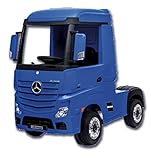 Dos velocidades: 3 ó 5 km/h. CAMIÓN Infantil Mercedes Azul DE BATERÍA 24V