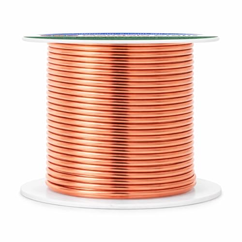 Image of Mandala Crafts 16 Gauge Copper Tone Anodized Aluminum Craft Wire, 100 FT | Colored, Flexible, Bendable, for Bonsai, Armature, Sculpting, Wire Wrapping, Jewelry Making, Weather & Tarnish Resistant