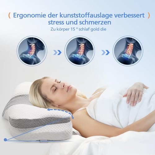 XJIANFU Memory Foam Kissen,Orthopädisches Kopfkissen,...