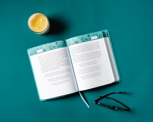 Image of Jesus Calling, Large Text Teal Leathersoft, with Full Scriptures: Enjoying Peace in His Presence (A 365-Day Devotional)