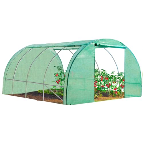 IDMarket - Serre Tunnel de Jardin 4 Saisons...