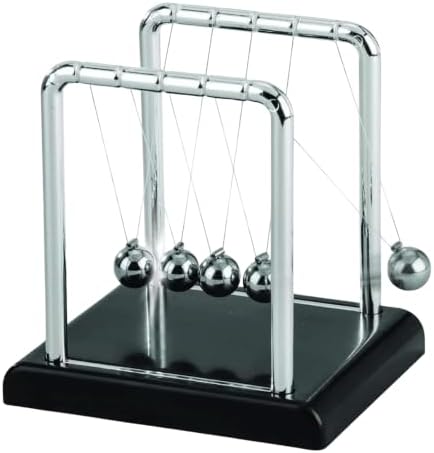 Pêndulo de Newton 13,5 cm Enfeite Decorativo para Escritório Mesa...