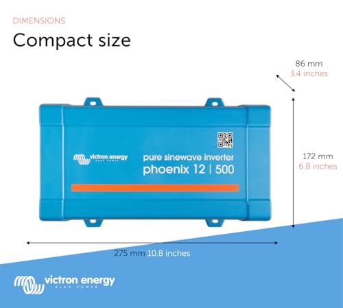 Victron Energy Phoenix 120VAC 500VA 12V Pure sine Wave Inverter - Image 3