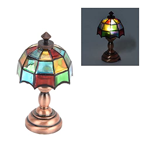 Tnfeeon 1:12 DIY Puppenhausbeleuchtung, MöBellampe 1:12 Puppenhaus Miniatur Mini Licht Batteriebetriebenes Licht… – Bild 6