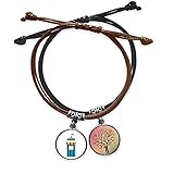 Material: -Wristband: High quality and durable black leather; -Charms: metal