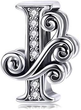 26 Letter Charm Alphabet Bead Sterling Silver Pandöra Charms By Pandöra Only Fits For European Bracelets Necklace