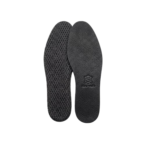 Plantillas de cuero negro Saphir con carbón activado miniatura 3