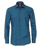 hemd petrol Modern Fit Redmond Herren Popeline Hemd unifarben Modern Fit Popeline Hemd unifarben