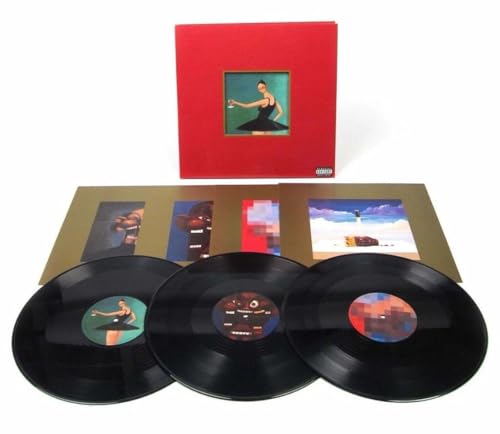 Album Art for Kanye West: My Beautiful Dark Twisted Fantasy - Triple Record Album - Limited Pressing - Includes Poster - Vinyl LP by Kanye West