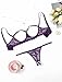 Avidlove Lingerie Set For Women Sexy Bra and Panty 2 Piece Lace Lingerie Set With Underwire Purple S