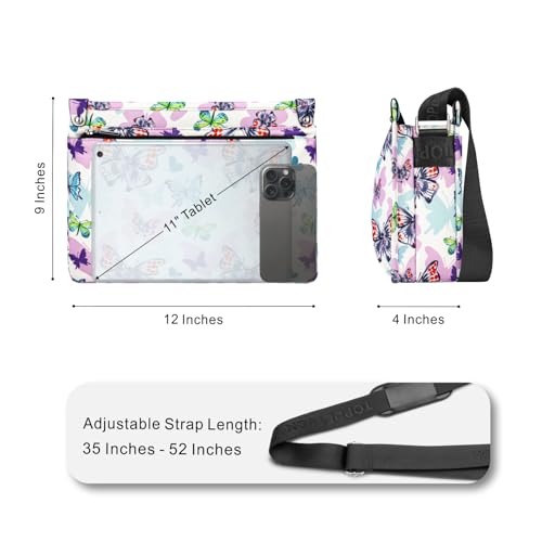 TOPDesign Lightweight Women Crossbody Bag, Shoulder Purse with Multiple Pockets, Triple Zip Handbag with Shoulder Strap2