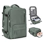 Cabin Bags for Travel, Underseat Carry-ons Bag for Women, Hand Luggage Bag Men Travel Backpack Cabin Size Fit 14 inch Laptop backpack Lightweight Version Green