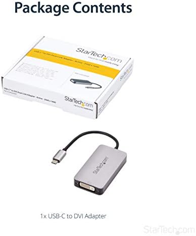 StarTech.com USB 3.1 Type-C to Dual Link DVI-I Adapter - Digital Only - 2560 x 1600 - Active USB-C to DVI Video Adapter Converter (CDP2DVIDP)