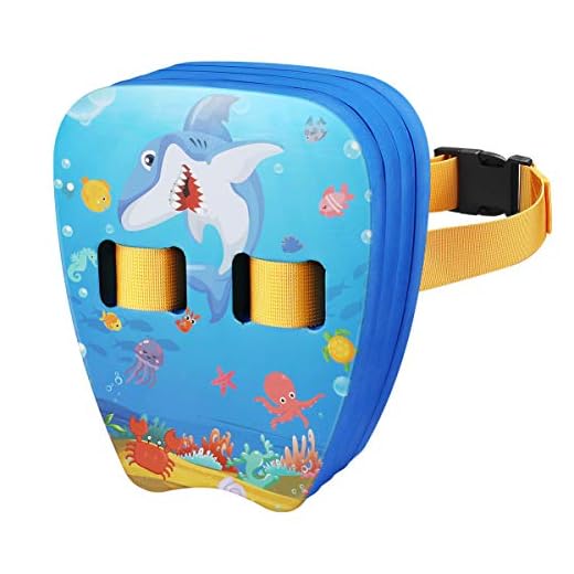 CLISPEED Back Float Swim Trainer Belt for Kids Beginners Swimming Training