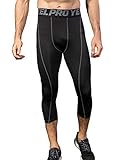 DaobaMEN Herren 3/4 Unterhose Strumpfhose Unterwäsche Fussball Fahrrad Kompressions Fitness Sports Leggings Männer Jungen