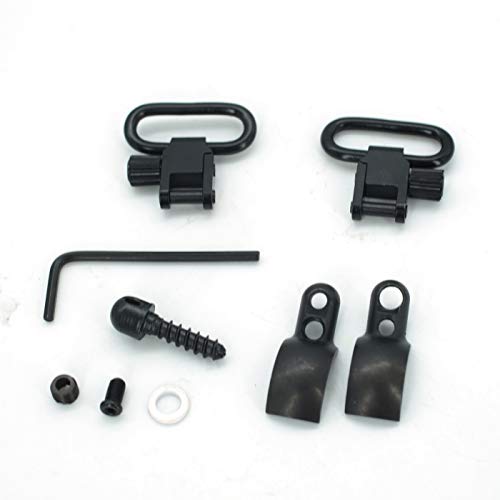 SEEU. AGAIN Shotgun Sling Mount Kit for Most 12 Gauge .Magnum Split Band for .800"-.850" Diameter S-5932 Quick Detachable Magnum Band Sling Swivels
