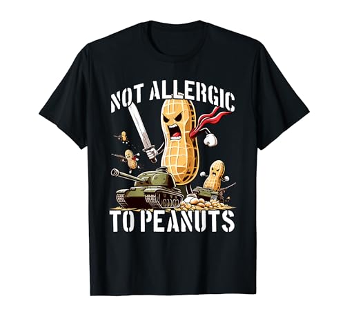 Funny Weird Meme Not Allergic To Peanut Cursed Peanut Butter T-Shirt