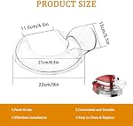 Bouclier de mise en place compatible avec KitchenAid Mélangeur de position – Splash Guard Compatible avec 4.5–5 QT Modèles Tilt-Head,Garde à éclaboussures pour acier inoxydable, verre & Bols en céramique