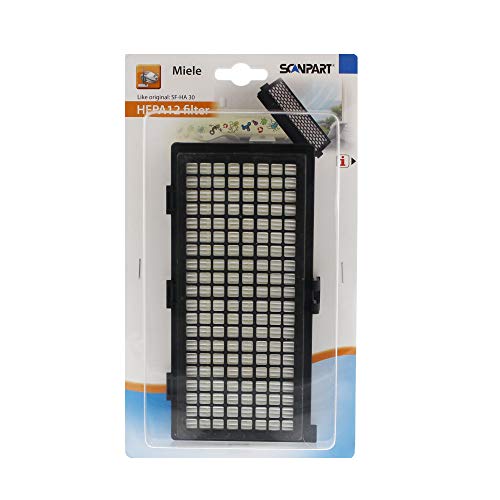 Scanpart Filtre Hepa pour aspirateur Miele SF-HA30 Compatible avec Les Personnes souffrant d'allergies