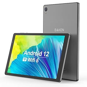 10.1 Inch Android 12 Tablets,32GB ROM 256GB SD Card Expand,6000mah Battery,Quad-Core Processor 2GB RAM Tableta,2.4G WiFi,Dual Camera IPS HD Touch Screen Android Tablet(Gray)