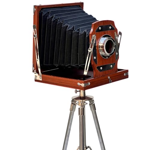 Vintage Look Film Camera on Steel Tripod – Retro Replica