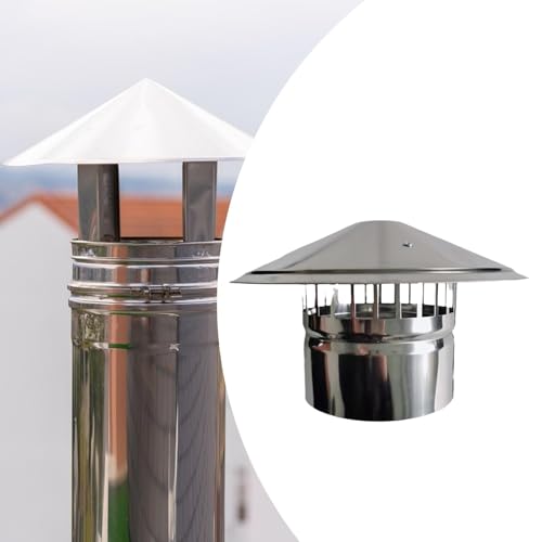 Caperuza para chimenea de 75 mm extractor de humos para tejado 5