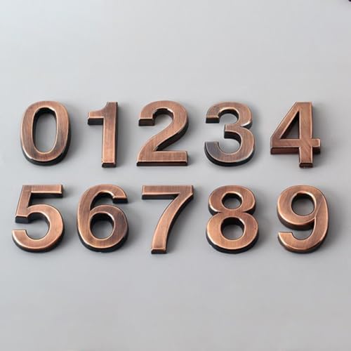 Elegante número de casa 3D para pantalla exterior, perfecto para buzones de correo y lugares de negocios (6)