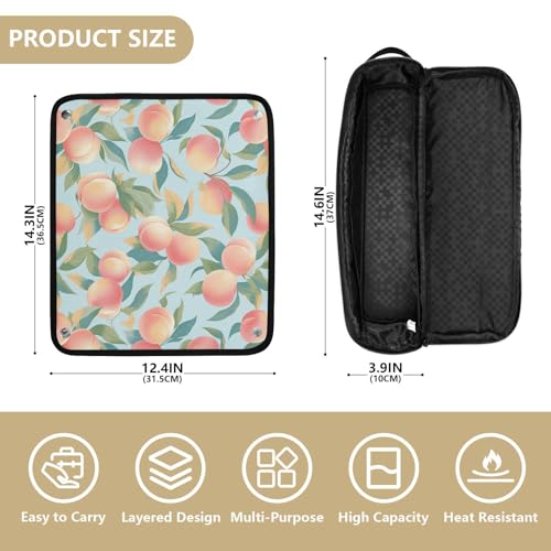 Bolsa organizadora para herramientas de cabello azul clara miniatura 4