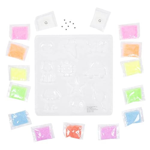 Made By Me Glow-In-The-Dark Crystal Creations, Make 10 Bouncy Crystal Toys With Molding Tray, 15 Molding Crystals, Crystal Growing Kits Age 5-8, Fun Kids Gifts, Grow Your Own Crystals Kit For Kids by Made By Me - Used condition - Image 2