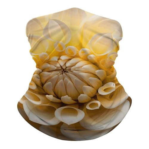 Cuello pasamontañas cubrebocas transpirable a prueba de viento, blanco, estilo Dahlia, enfriante y antipolvo, bandana para hombre y mujer miniatura 6